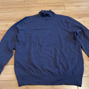 Zara womens Navy turtleneck sweater